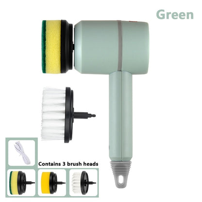 Electric Spin Cleaning Brush – 3 Brush Heads