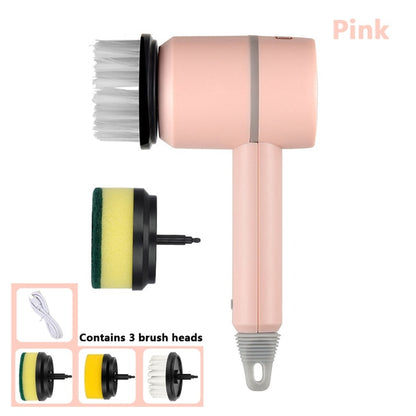 Electric Spin Cleaning Brush – 3 Brush Heads
