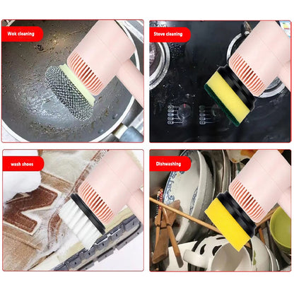 Electric Spin Cleaning Brush – 3 Brush Heads
