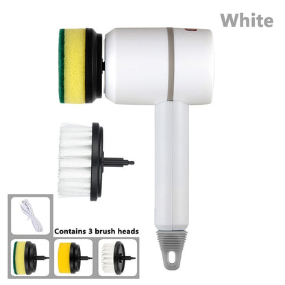 Electric Spin Cleaning Brush – 3 Brush Heads
